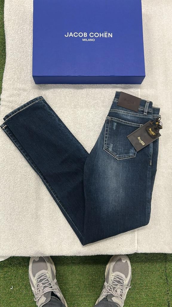 MooRER Jeans Spijkerbroek Verona (Nieuw met kaartjes)  - W31, Blauw, ., Moorer, Nieuw