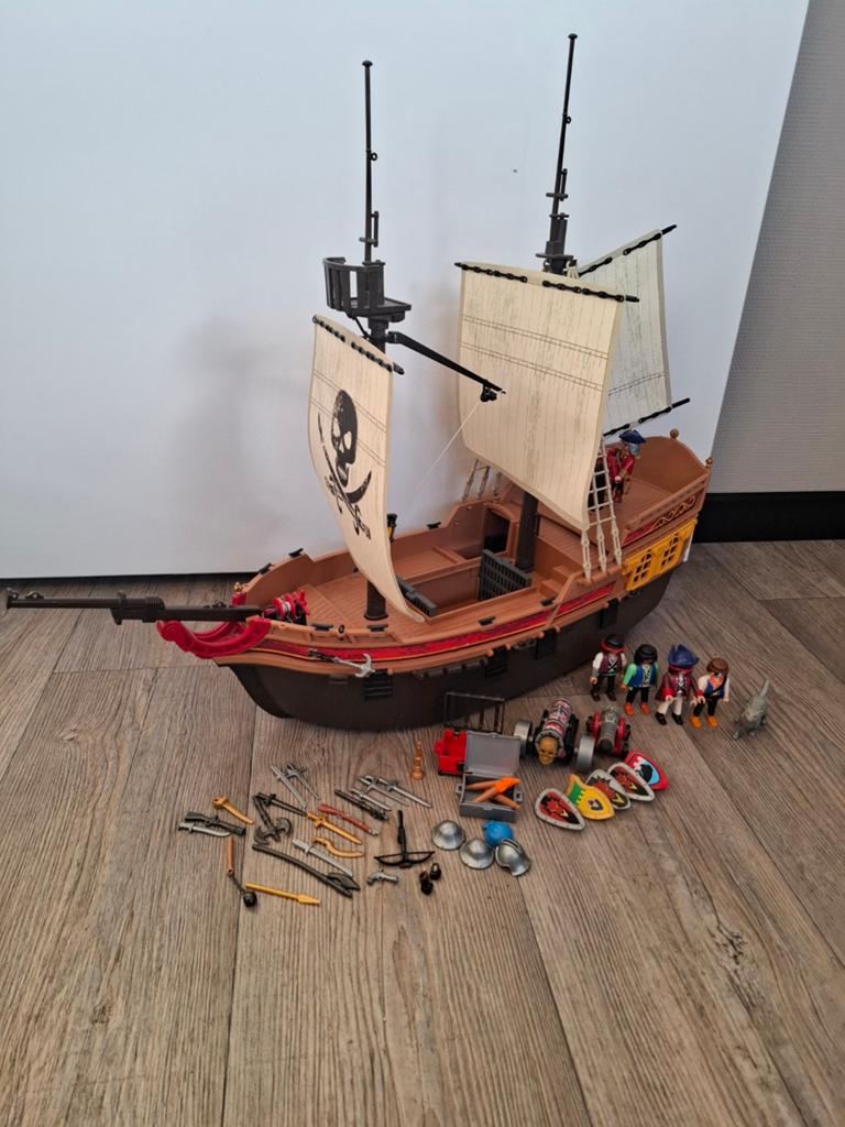 Playmobil Piratenschip met accessoires, Ophalen of Verzenden, Gebruikt, Jongen of Meisje