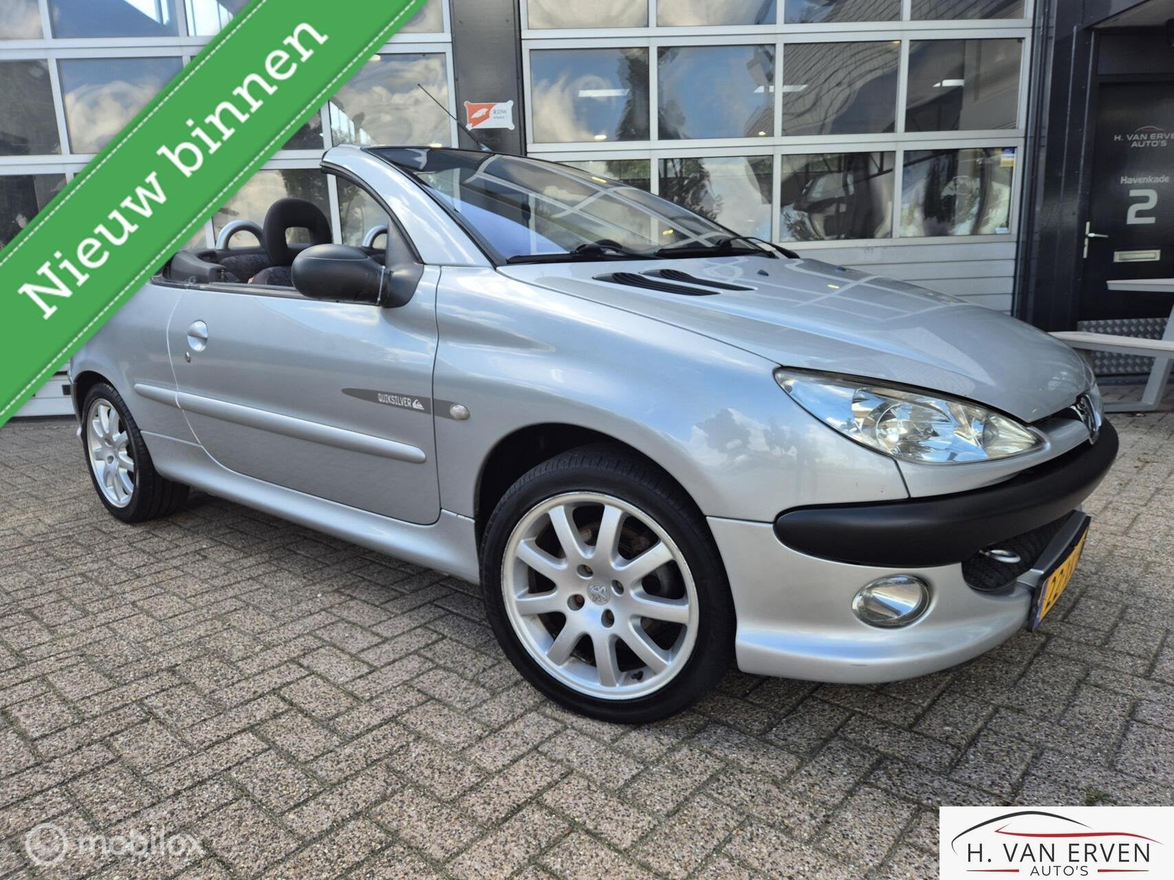 Peugeot 206 CC 1.6-16V Quiksilver, Voorwielaandrijving, Metallic lak, 4 cilinders, Cabriolet