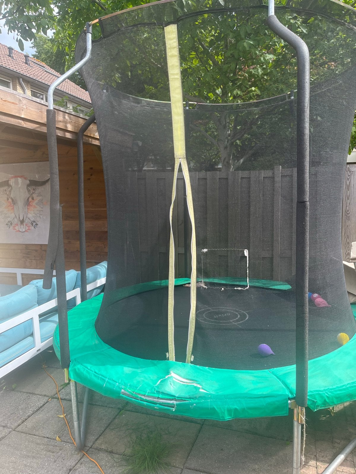 Gebruikte trampoline, veilig en heel - Gratis af te halen, Ophalen, Gebruikt