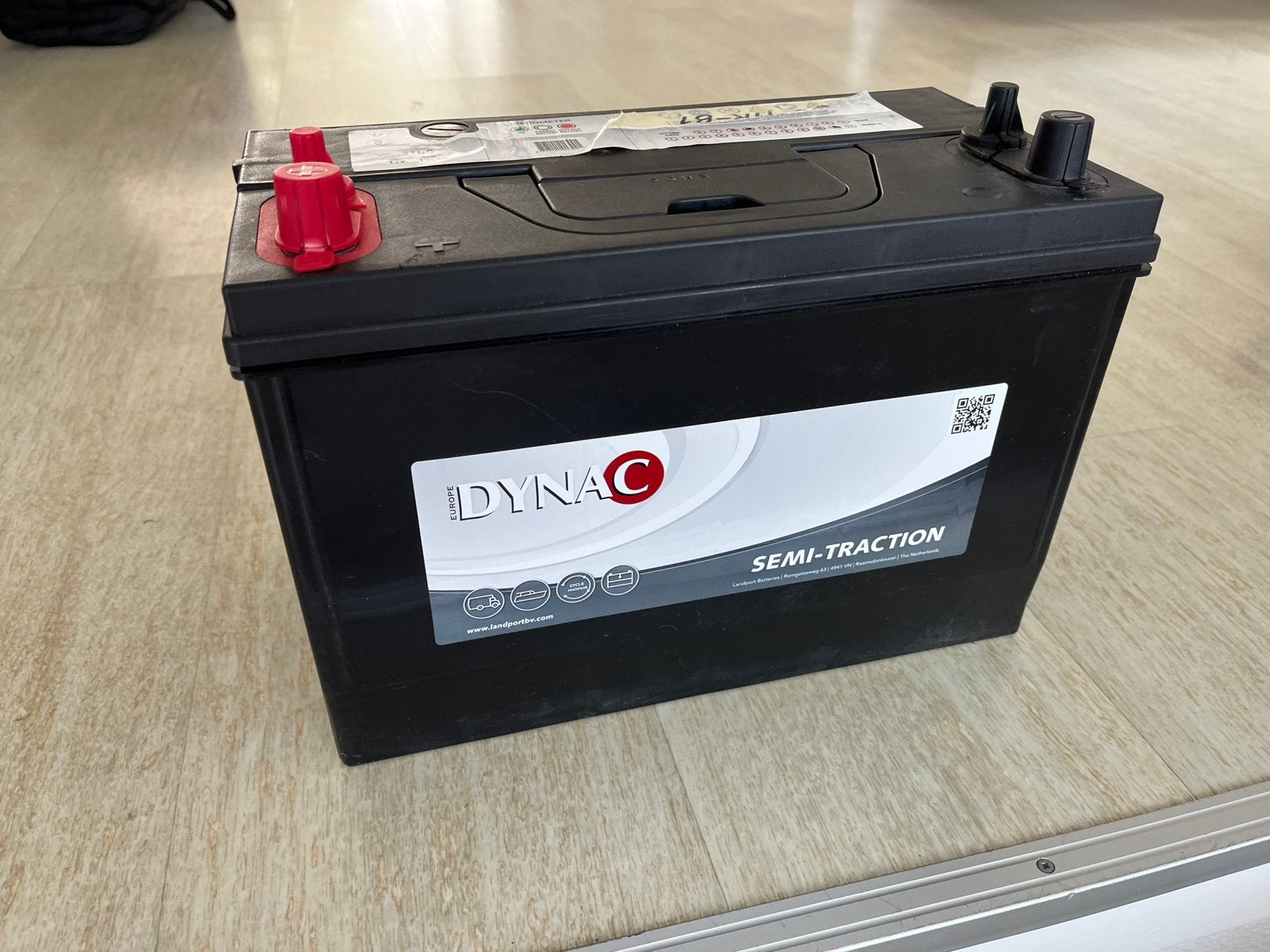 Dynac 105ah semi tractie accu 12v, Ophalen, Gebruikt