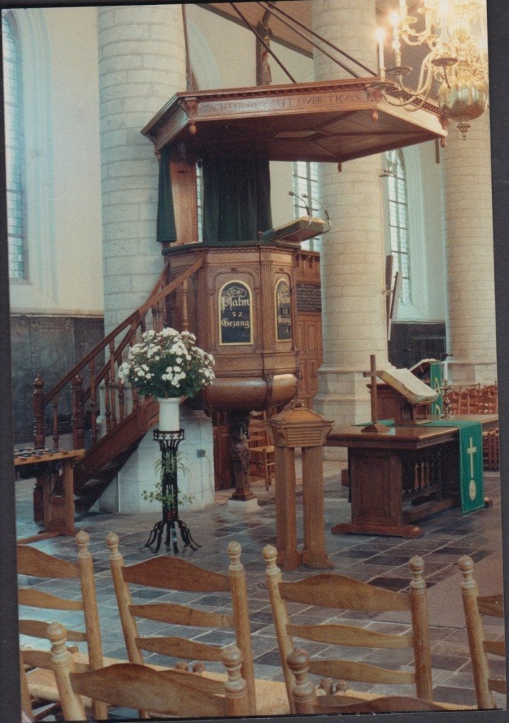 Kapelle Interieur Kerk Preekstoel FOTO, Verzenden, 1980 tot heden, Zeeland