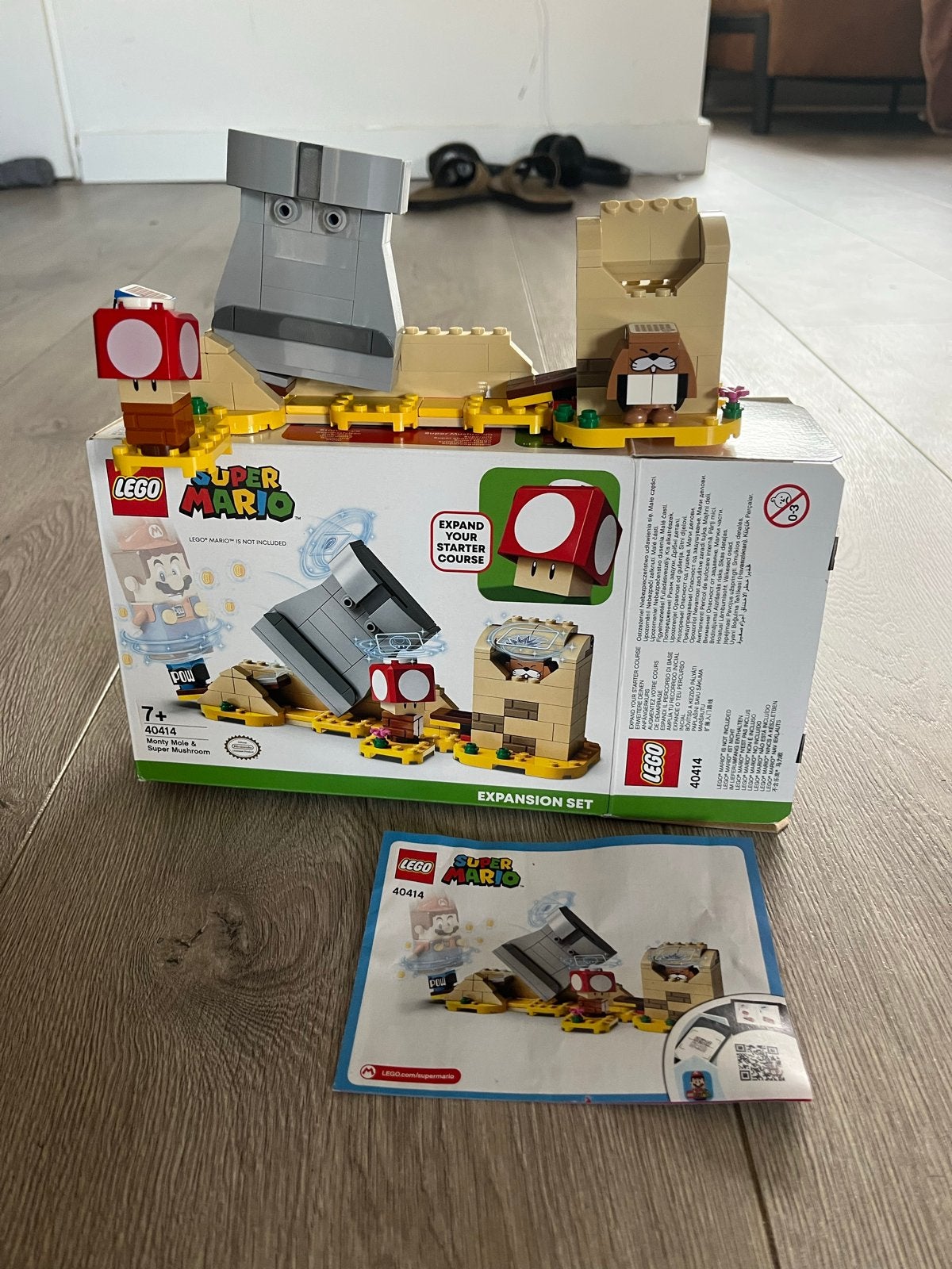 LEGO Super Mario 40414 Monty Mole & Super Mushroom (Compleet, Lego, Ophalen of Verzenden, Zo goed als nieuw, Compleet