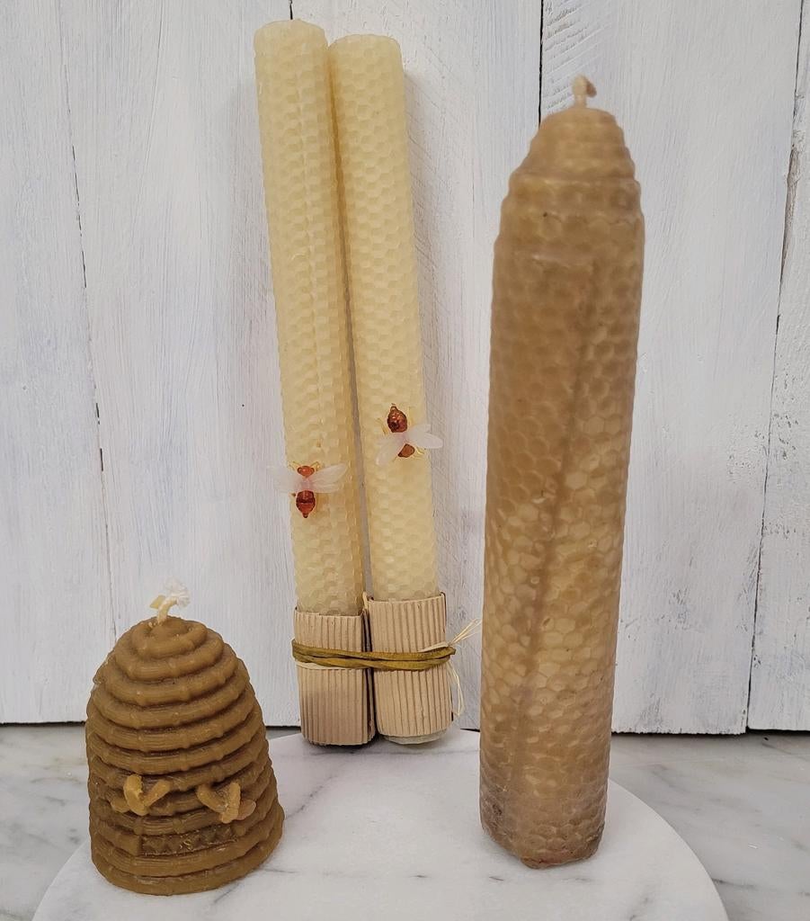 Bijenwas kaarsen, Ophalen of Verzenden, Zo goed als nieuw, Overige materialen, Minder dan 25 cm