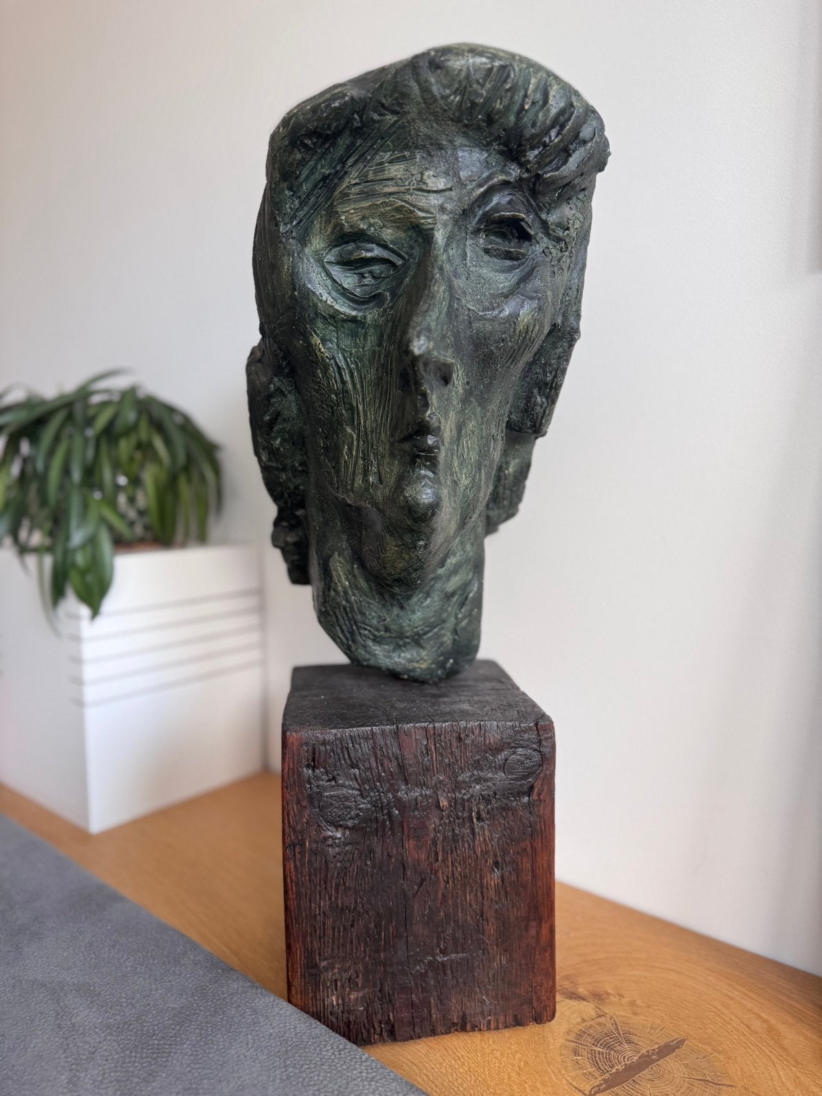 Buste van Charles Eyck in gips, Antiek en Kunst, Ophalen, Gips, Buste, 20 - 50 cm