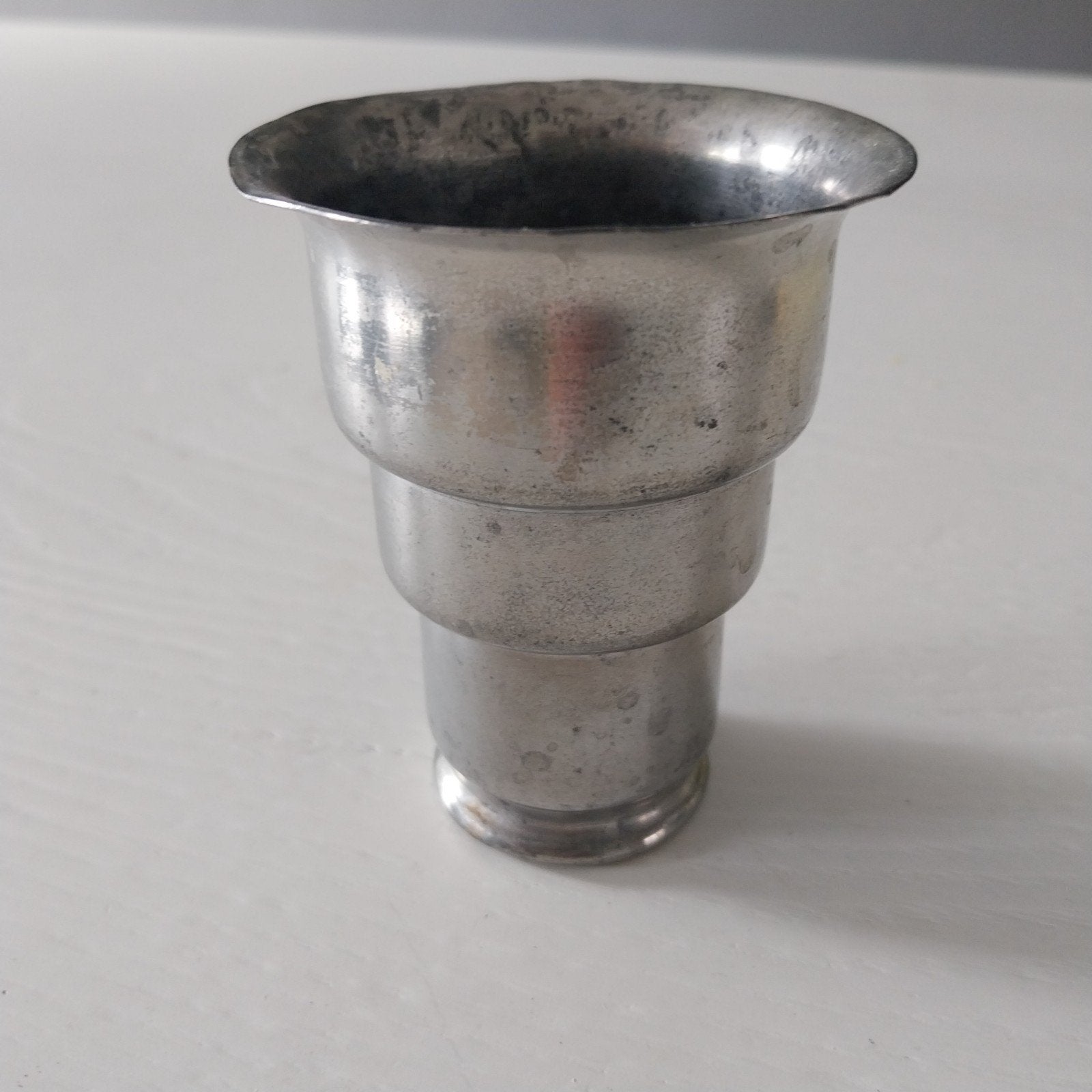 Vintage metalen beker van Daalderop uit Tiel, Antiek en Kunst, Ophalen of Verzenden