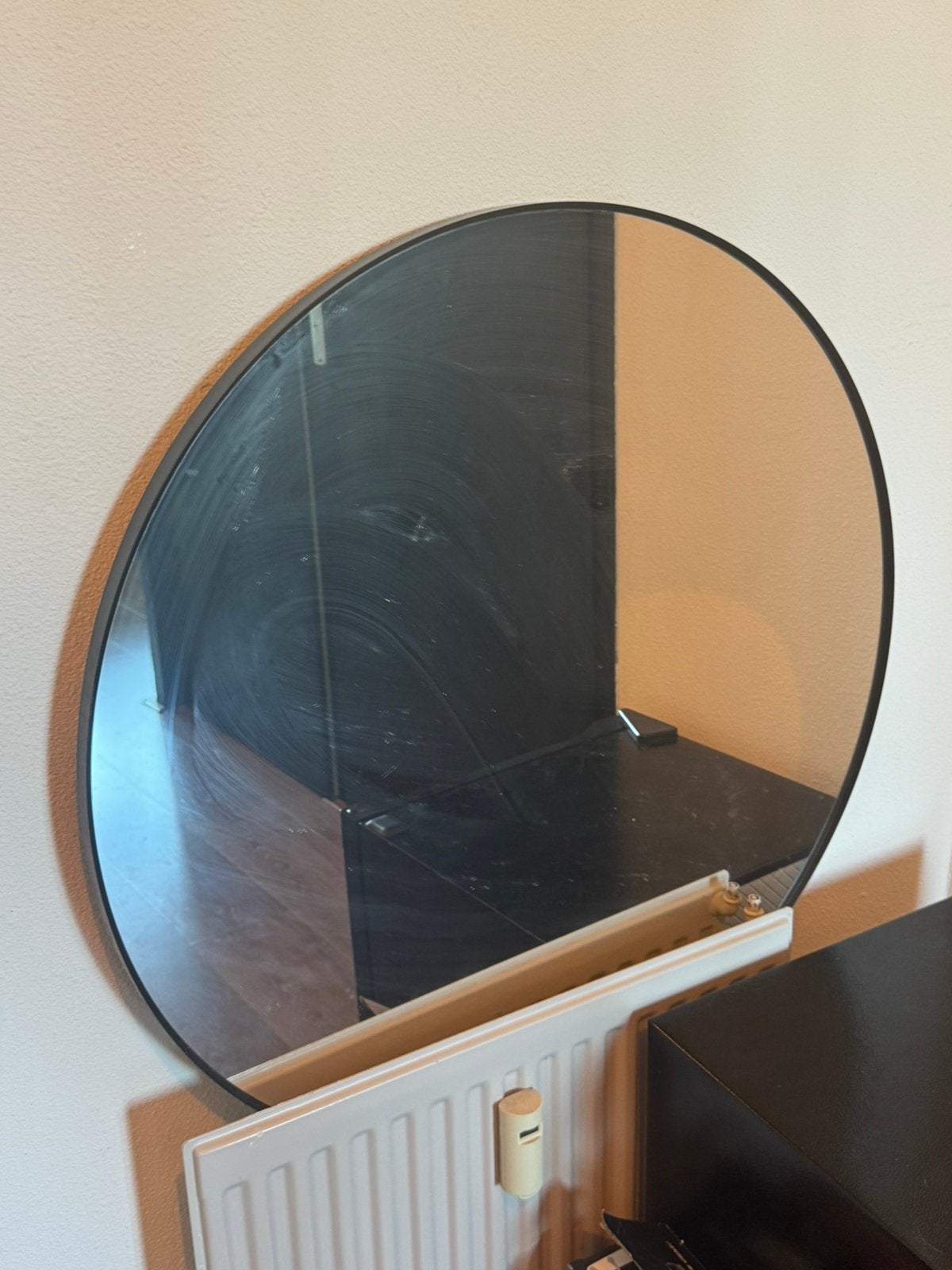 Grote ronde IKEA spiegel 80 cm, Ophalen, Zo goed als nieuw, 75 tot 100 cm, Minder dan 100 cm