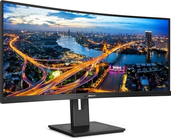 Philips 346B1C Ultrawide Monitor - USB-C KVM RJ45 100Hz, Info@novadisplays.nl, Curved, VA, Ophalen of Verzenden