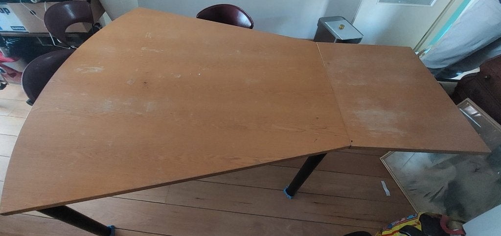 Eettafel inklapbaar, Ophalen, Gebruikt, 100 tot 150 cm, 200 cm of meer