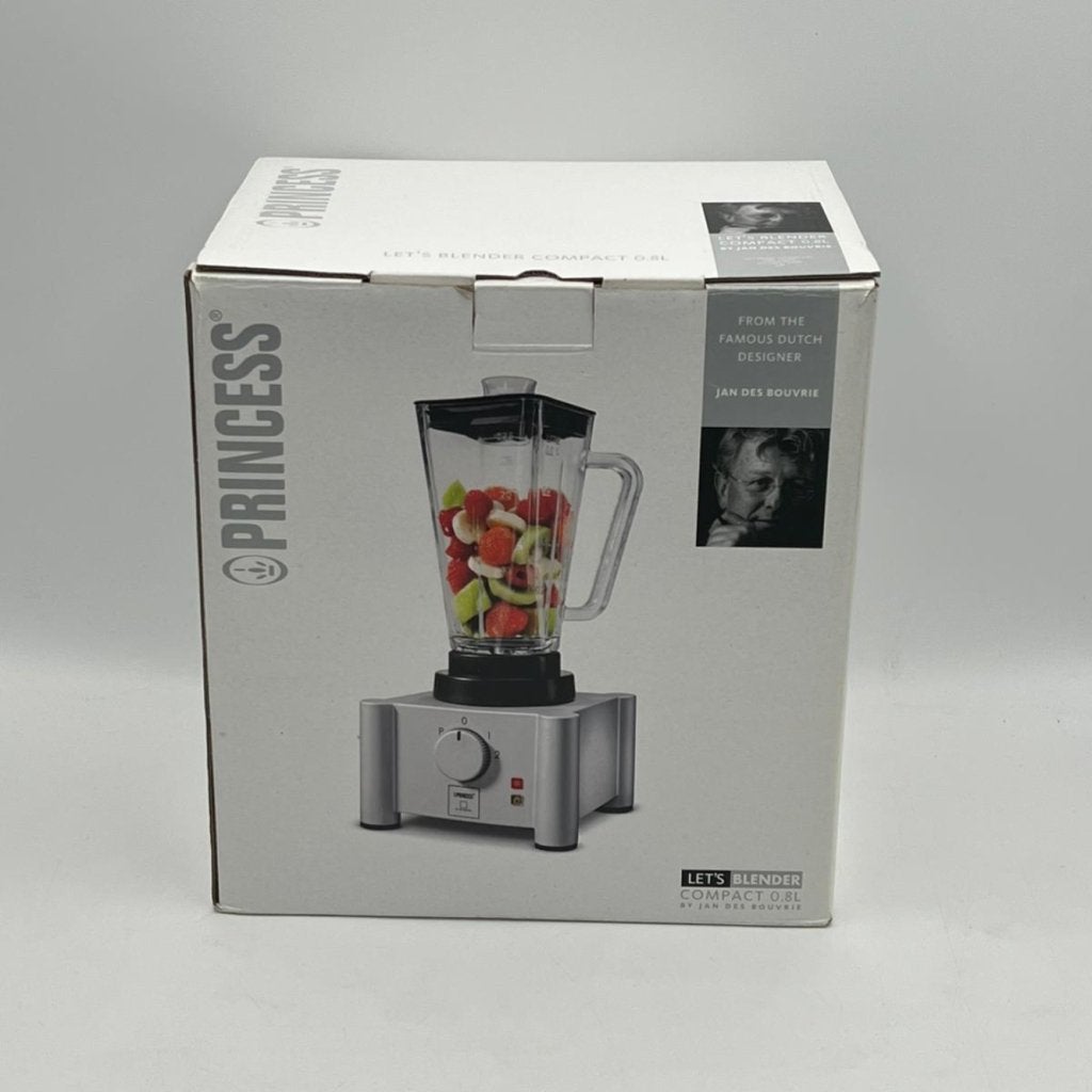 Princess Let's Blender Compact 0.8L Jan de Bouvrie - Nieuw, Witgoed en Apparatuur, Keukenmixers, Princess, Nieuw, Support@princess.com