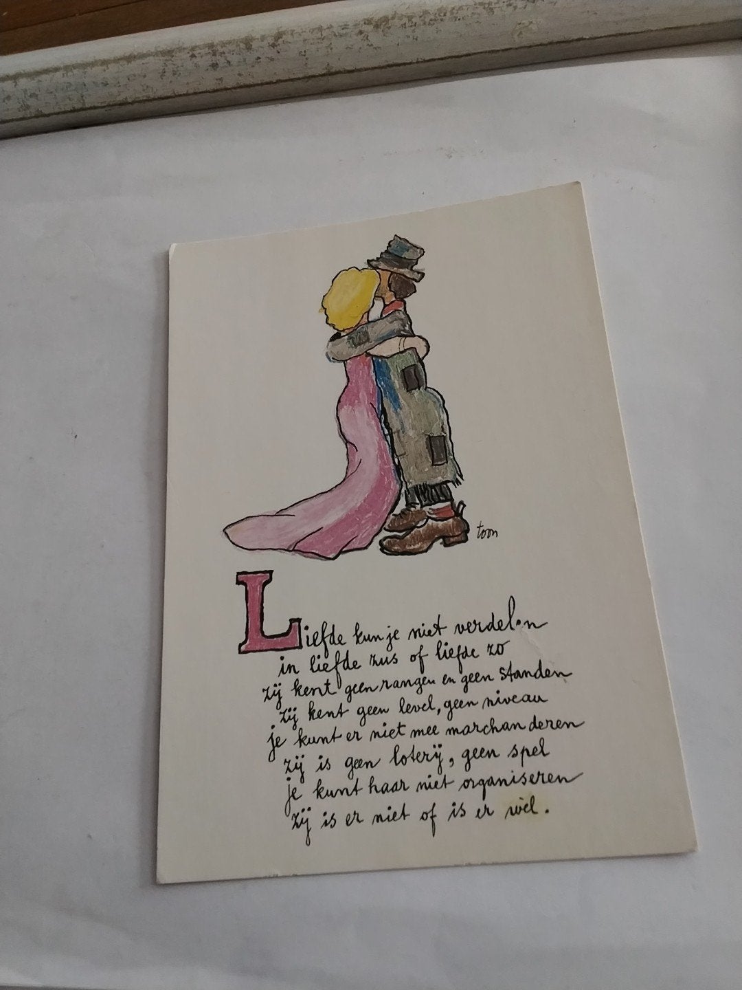 Toon Hermans Ansichtkaart - Liefde kun je niet verdelen, Ophalen of Verzenden