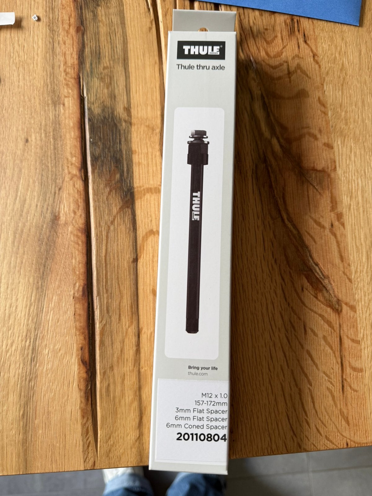 Thule thru axle steekas fietskar, Ophalen of Verzenden, Nieuw