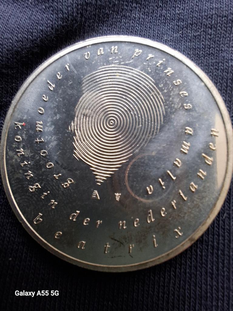 10 euro zilveren munt Amalia, Postzegels en Munten, Munten | Europa | Euromunten, Overige landen, Ophalen of Verzenden, Geboorte of Huwelijk