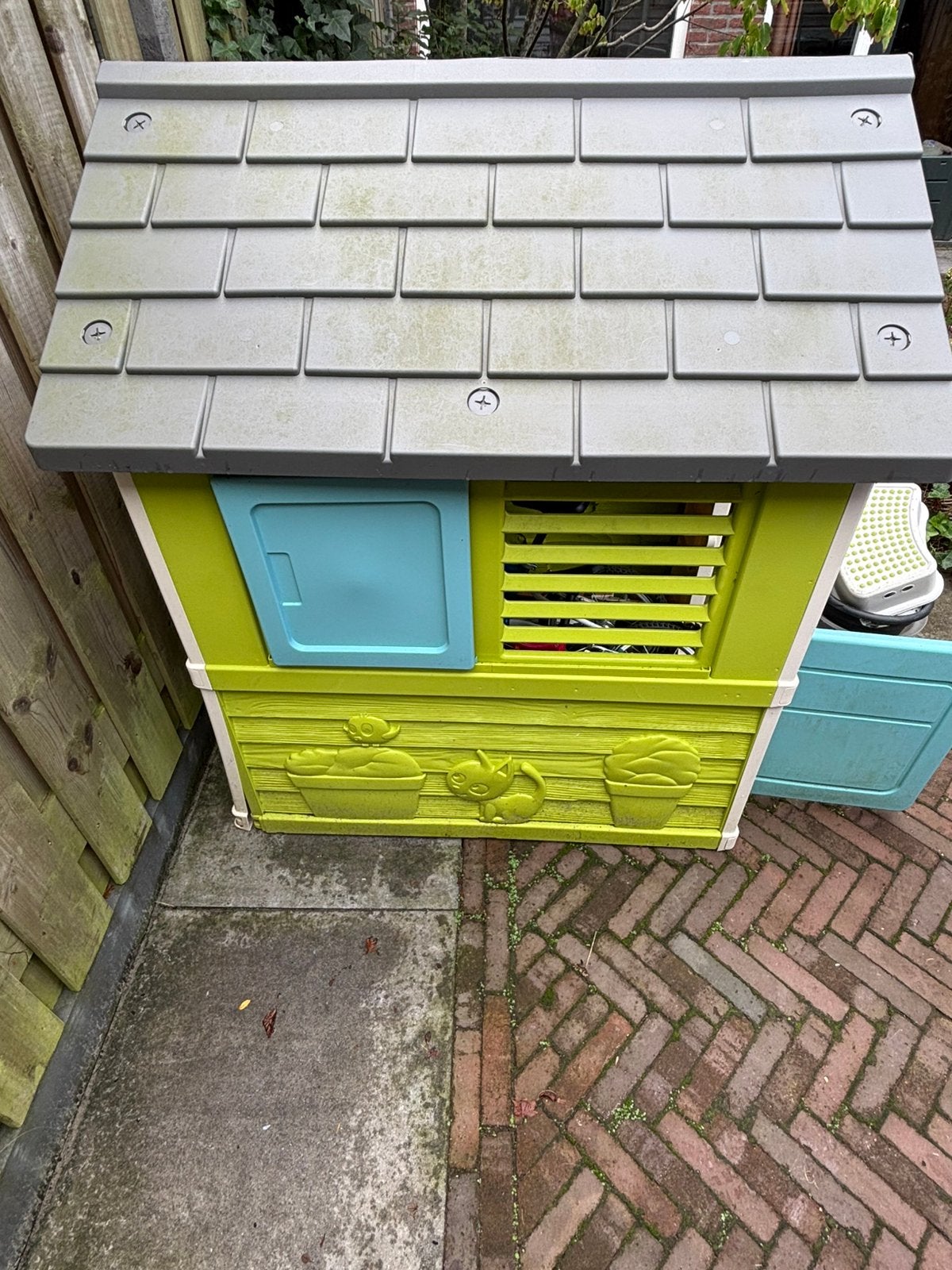 Speelhuisje  gratis !!!, Ophalen, Zo goed als nieuw, Kunststof