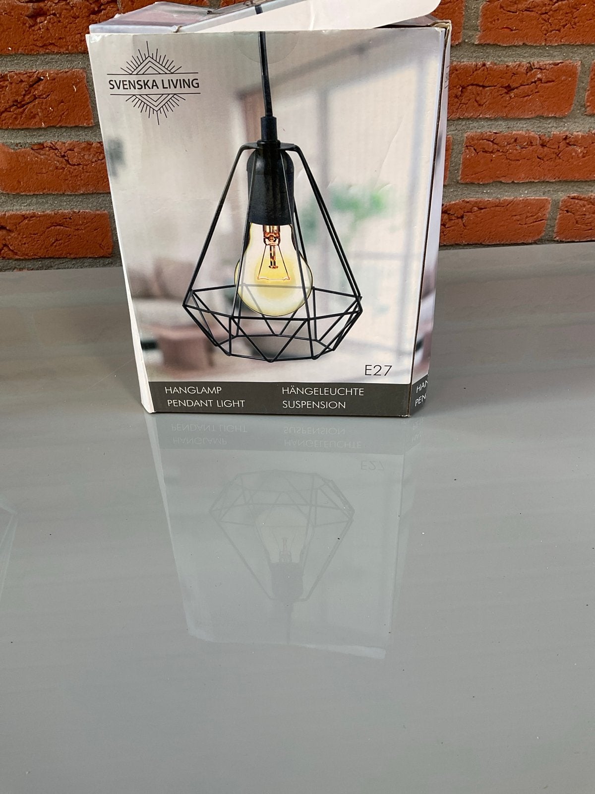Svenska Living Hanglamp E27 - Zwart, Geometrisch Design, Ophalen of Verzenden, Nieuw, Metaal, E27 (groot)