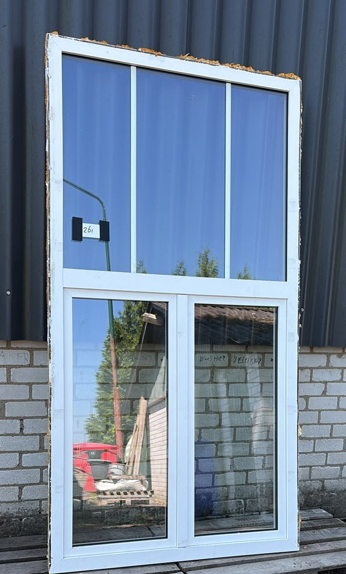 (261) 17x nieuwe kunststof raamkozijnen incl glas, Kunststof, Raamkozijn, Nieuw, Inclusief glas