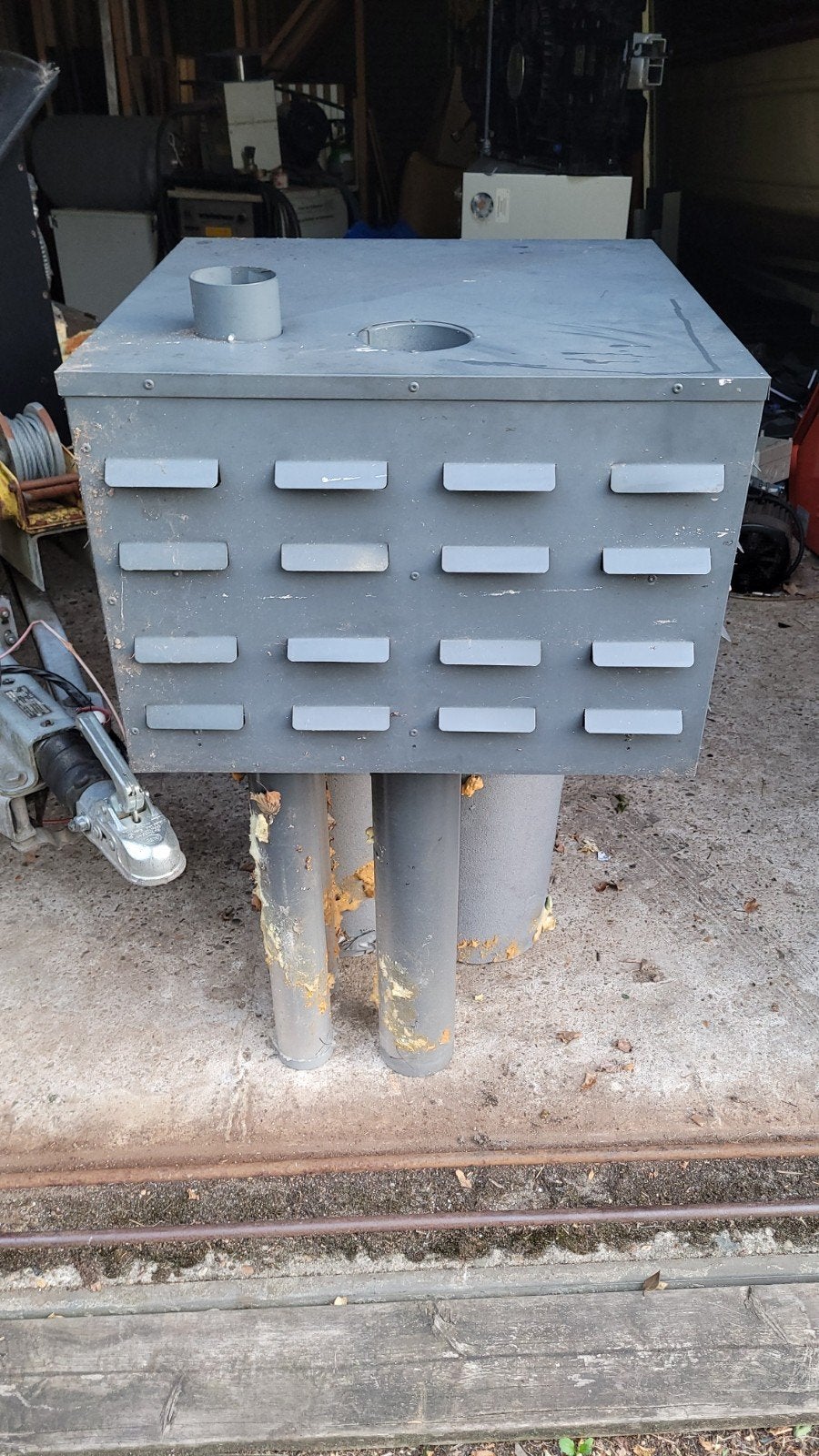 Ubbink prefab schoorsteen voor balansventilatie/warmtepomp, Ophalen of Verzenden, Gebruikt, Ventilator en Afzuiger