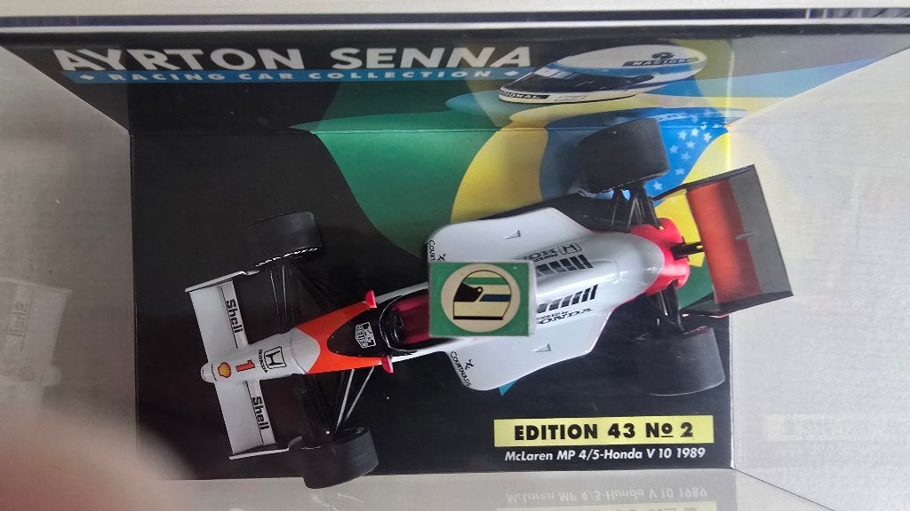 Ayrton Senna - McLaren MP 4/5-Honda V 10 1989, Ophalen of Verzenden, Zo goed als nieuw, Auto, MiniChamps