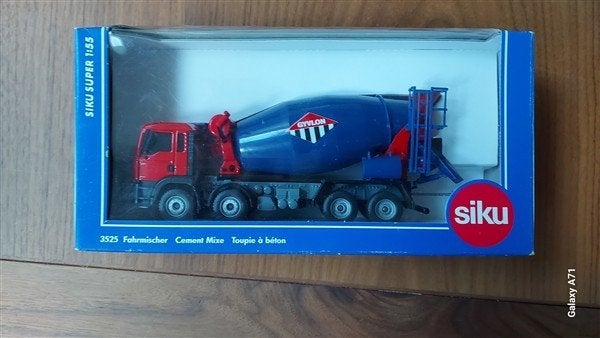 Siku 3525 MAN betonmixer blauw-rood, Ophalen of Verzenden, Zo goed als nieuw, Bus of Vrachtwagen, SIKU