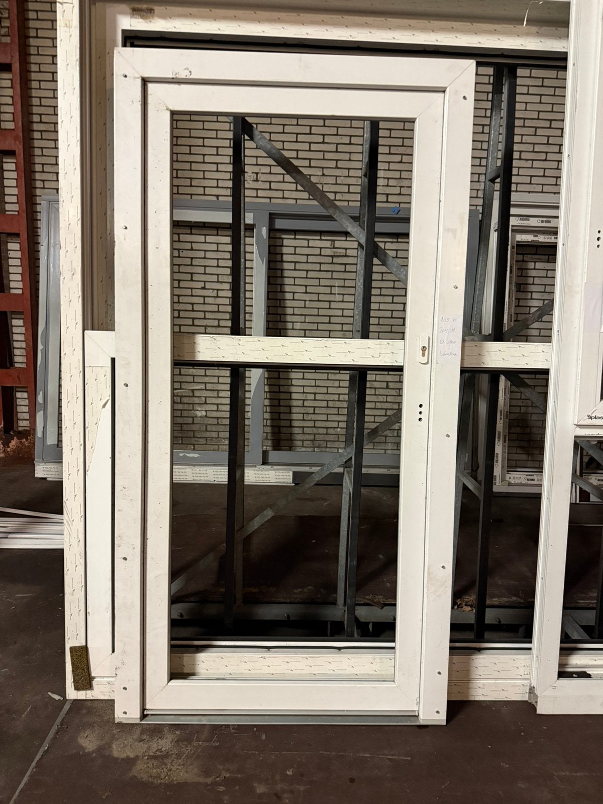 Voordeur / achterdeur | gebruikt | wit | 105 cm b x 204 cm h, Ophalen of Verzenden
