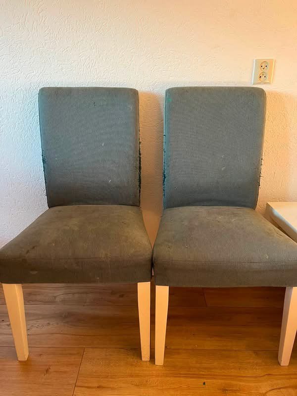 2x ikea Henriksdal, Huis en Inrichting, Stoelen, Ophalen, Gebruikt, Twee, Wit