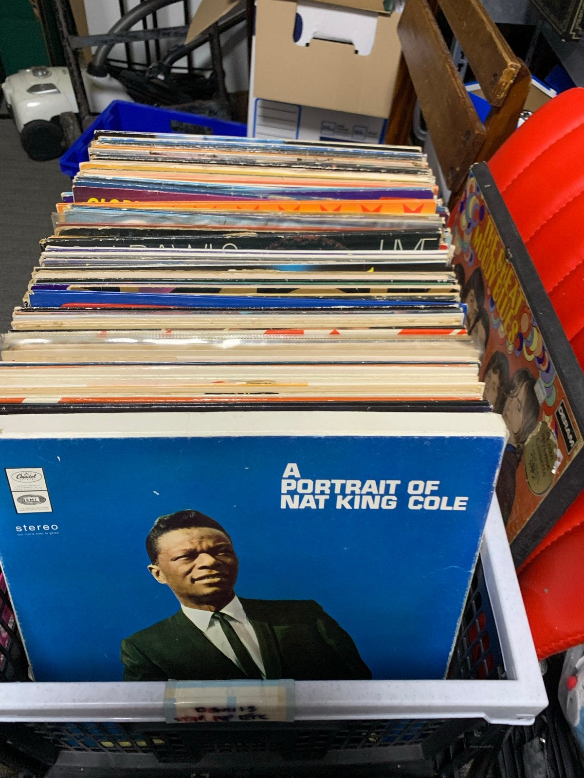 Grote collectie van ongeveer 70 Pop/Rock LP's, Ophalen, LP, Gebruikt, Pop