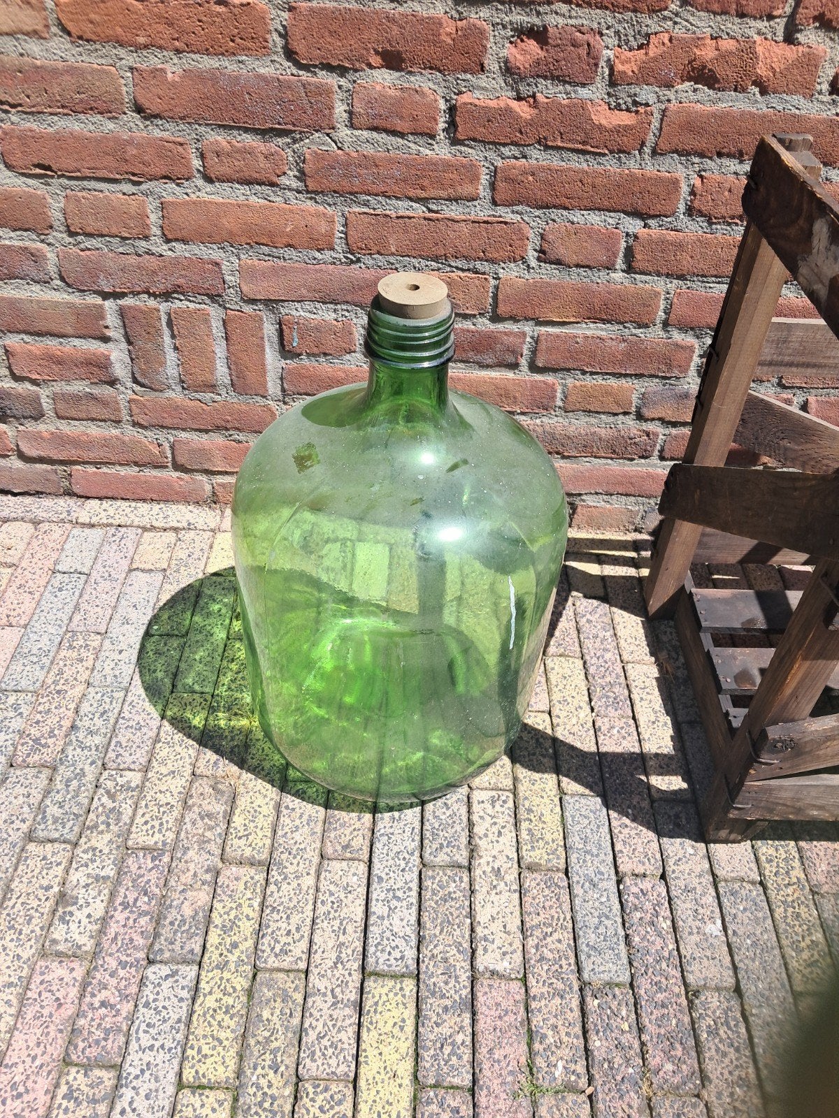 Glazen gist vaas groot, Antiek en Kunst, Ophalen of Verzenden