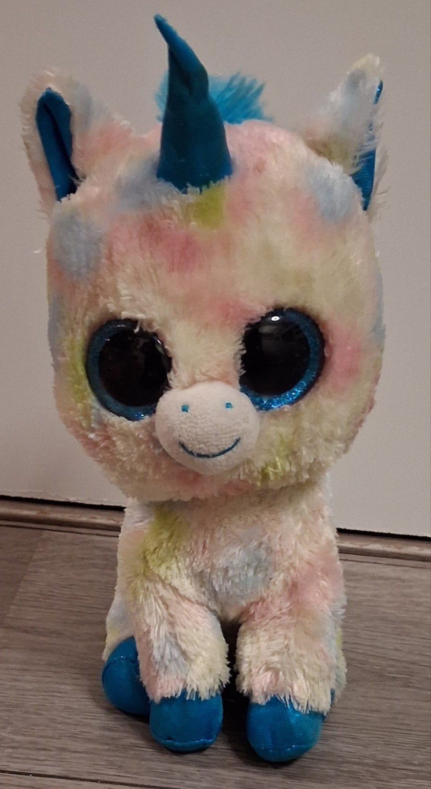 ty beanie boo unicorn Blitz 24 cm, Eenhoorn, Overige karakters, Ophalen of Verzenden, Zo goed als nieuw