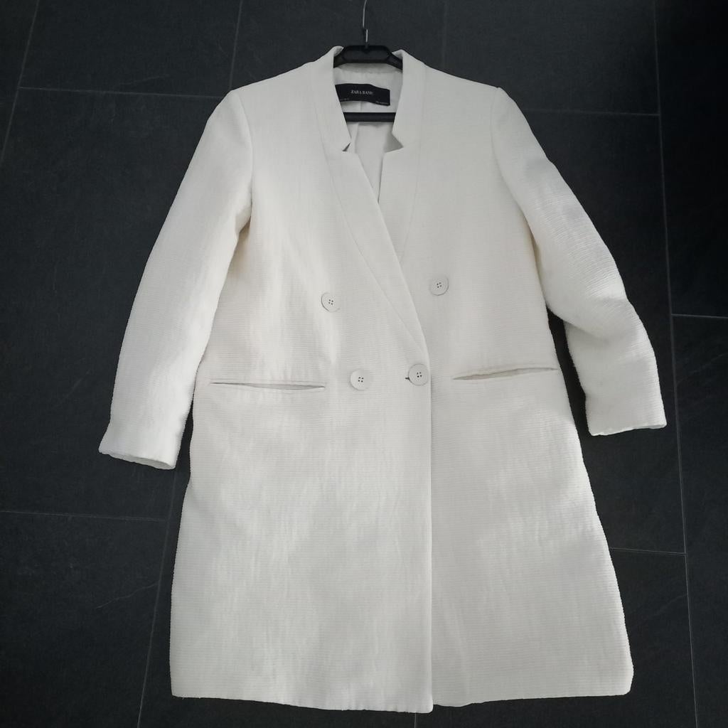 Zgan leuke witte zomerjas van Zara maat S/M nu, Ophalen of Verzenden, Zo goed als nieuw, Maat 36 (S), Wit