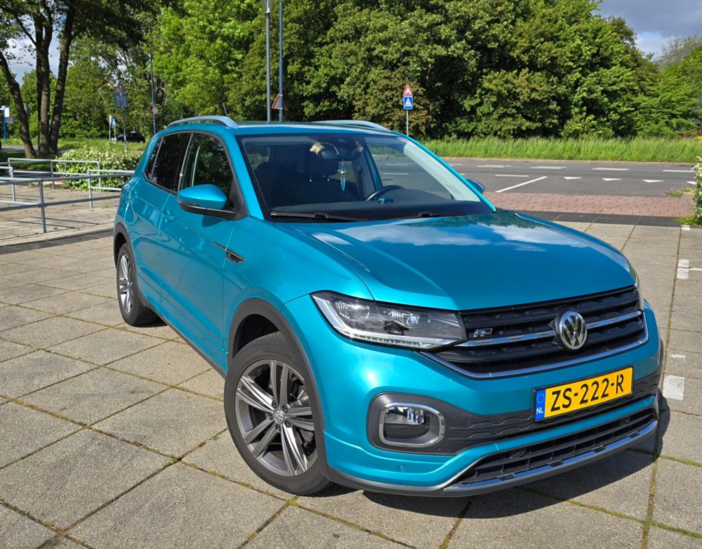 Volkswagen T-Cross 1.0 TSI 115pk 2019 Groen, Auto's, Voorwielaandrijving, 620 kg, Origineel Nederlands, Handgeschakeld