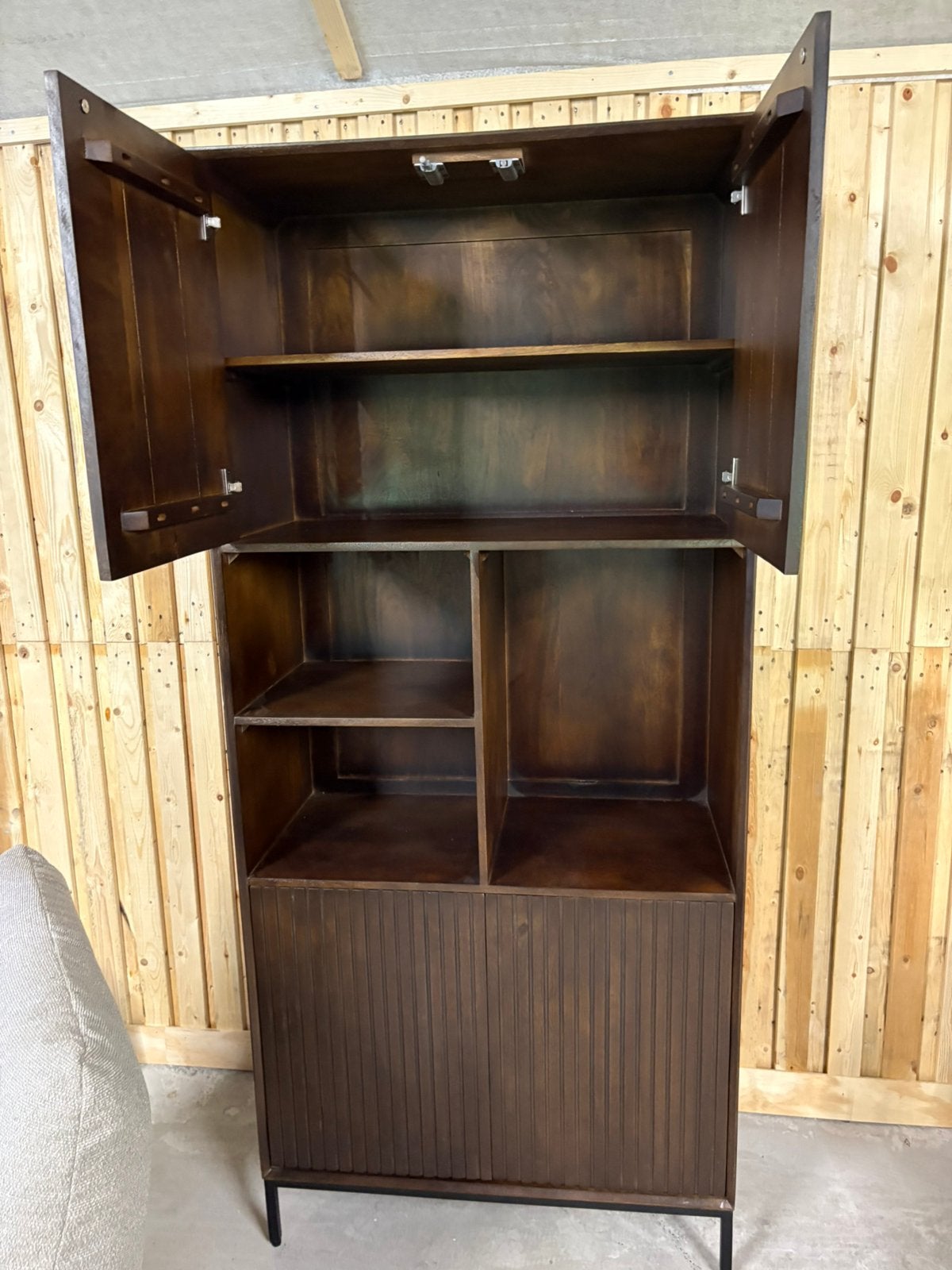 Vakkenkast Madison Brown 90 cm – NIEUW, Huis en Inrichting, Ophalen, Nieuw, 50 tot 100 cm, 150 tot 200 cm