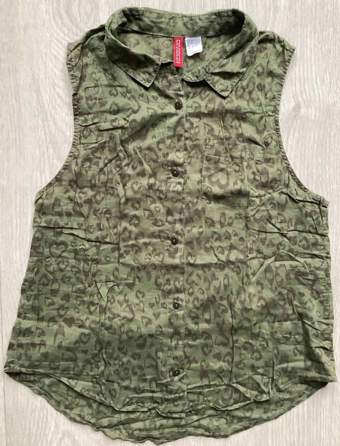 Divided H&M mouwloze blouse maat XS, Ophalen of Verzenden, Zo goed als nieuw, Zonder mouw, Maat 34 (XS) of kleiner