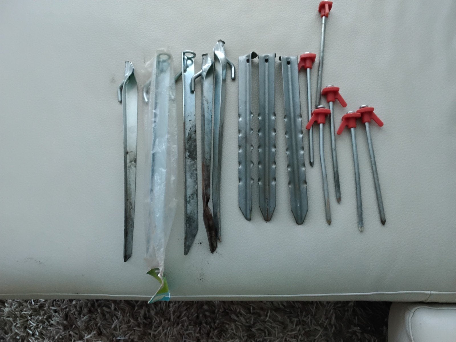 Diverse tent of luifel haringen, Ophalen