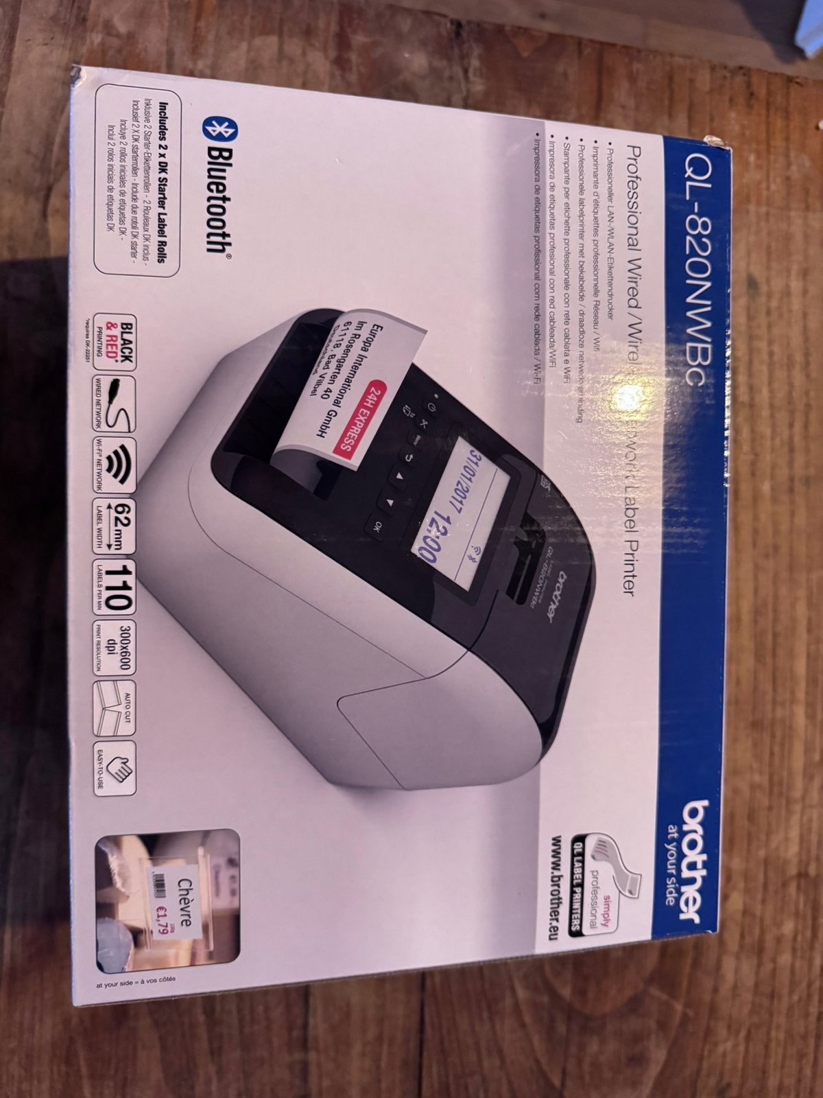 Brother QL 820NWBc (QL 810W ++)  nieuw ongebruikt, Ophalen of Verzenden, Zo goed als nieuw