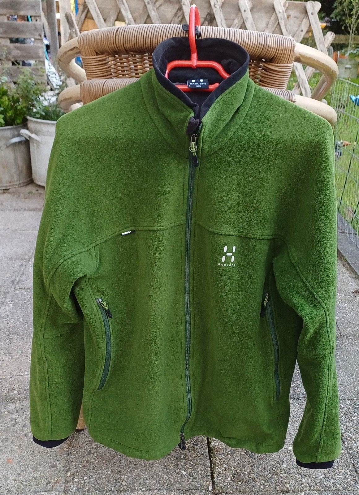 Haglöfs Fleecejack voor heren - Maat S met windstopper, Ophalen of Verzenden, Haglöfs, Gedragen, Groen
