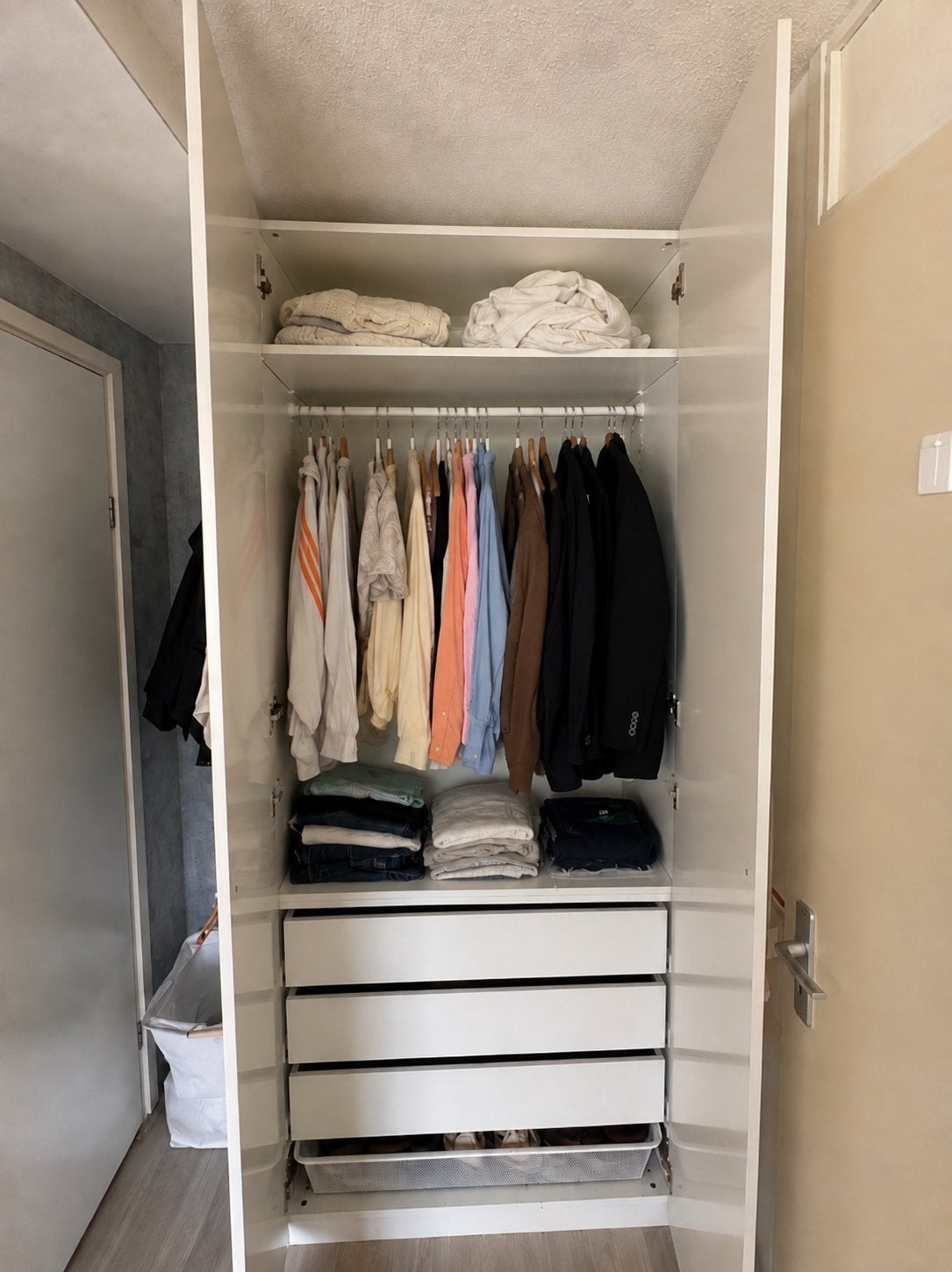 IKEA PAX Kledingkast 100x58x236 cm met lades & deuren, Huis en Inrichting, Kasten | Kledingkasten, Gebruikt, 200 cm of meer, Met lade(s)