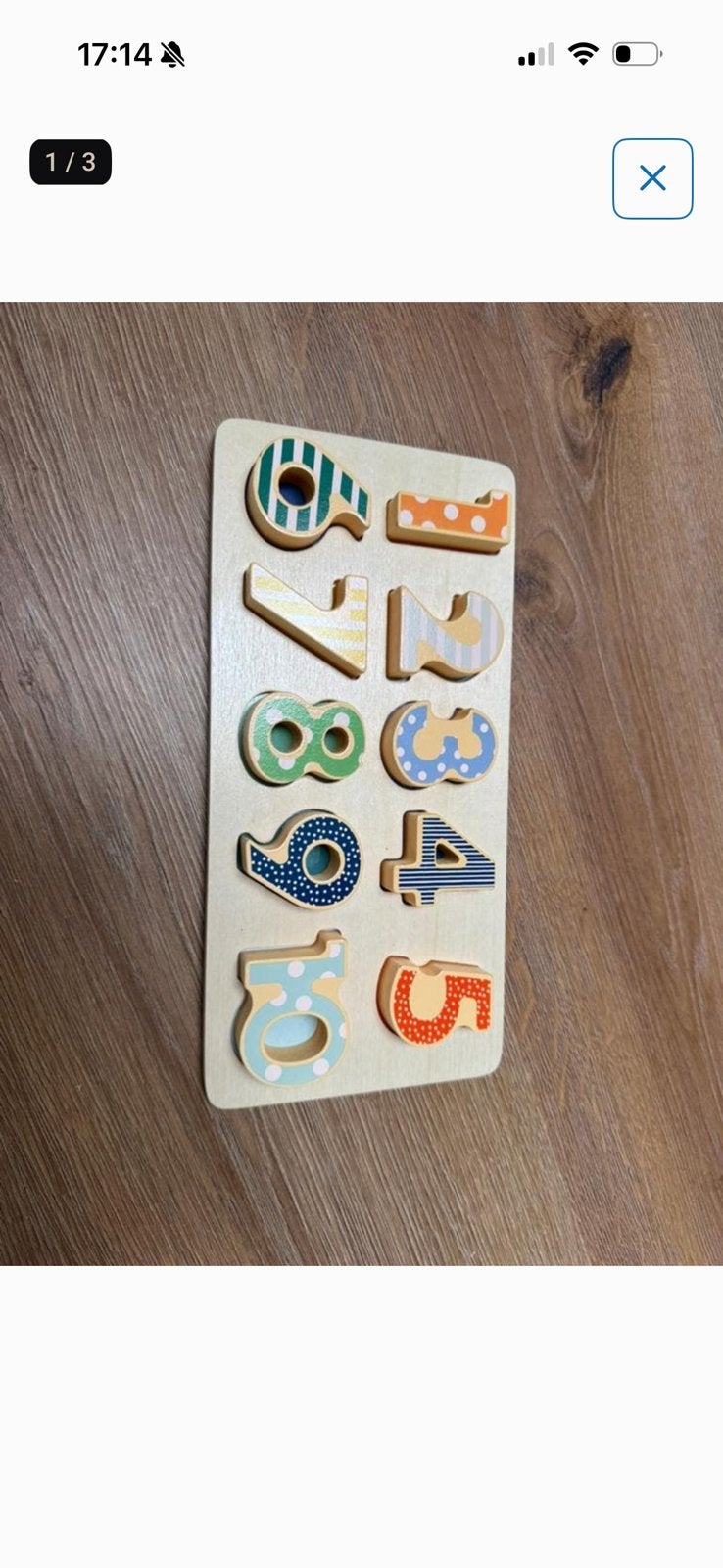 Houten cijferpuzzel hema, Ophalen of Verzenden, Zo goed als nieuw, Overige typen