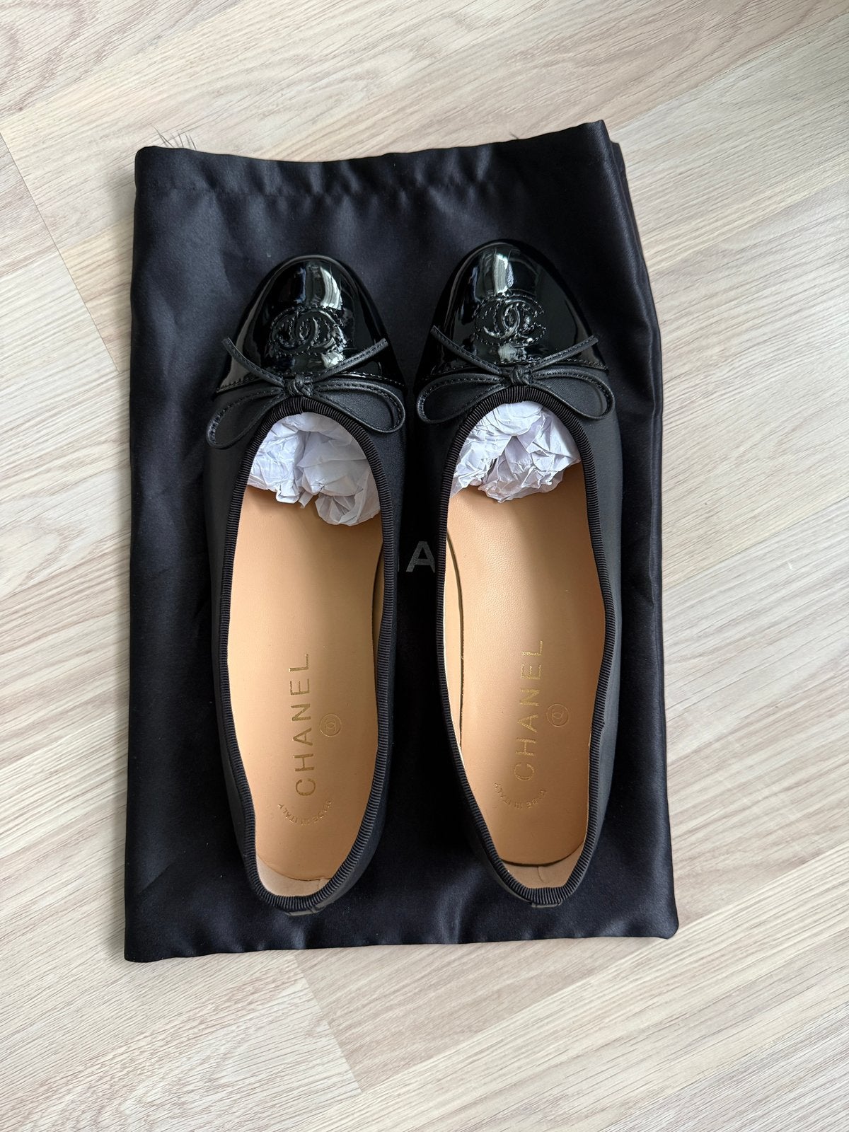 Black ballerina’s in size 39, Verzenden, Zwart, Nieuw, Ballerina's