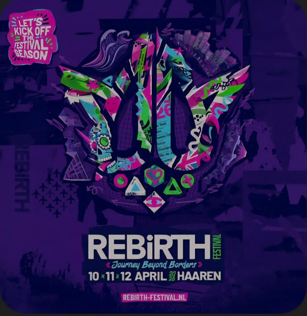 Rebirth festivals 2  zondag tickets, Tickets en Kaartjes, Twee personen