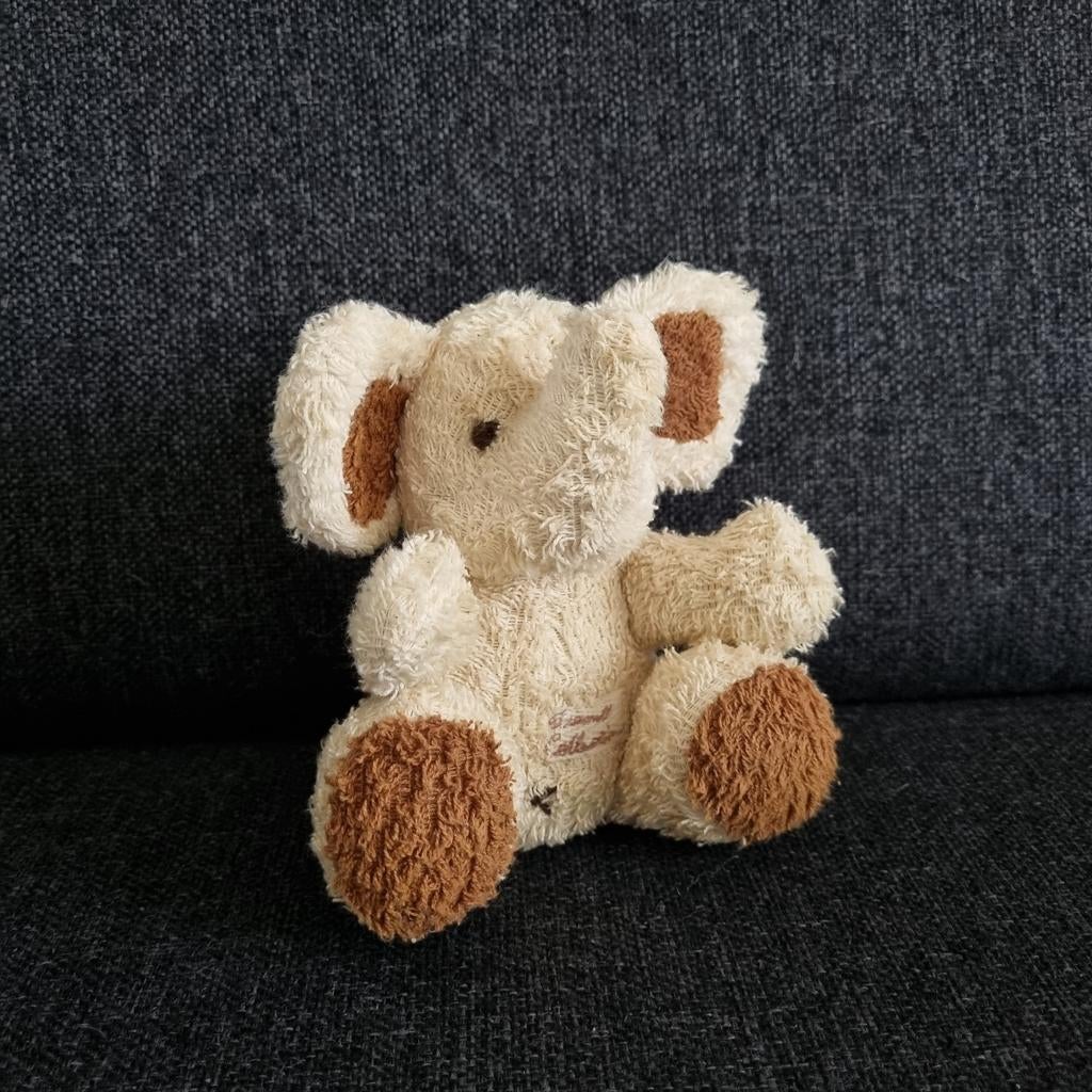 Tiamo olifant knuffel beige bruin, Ophalen of Verzenden, Olifant