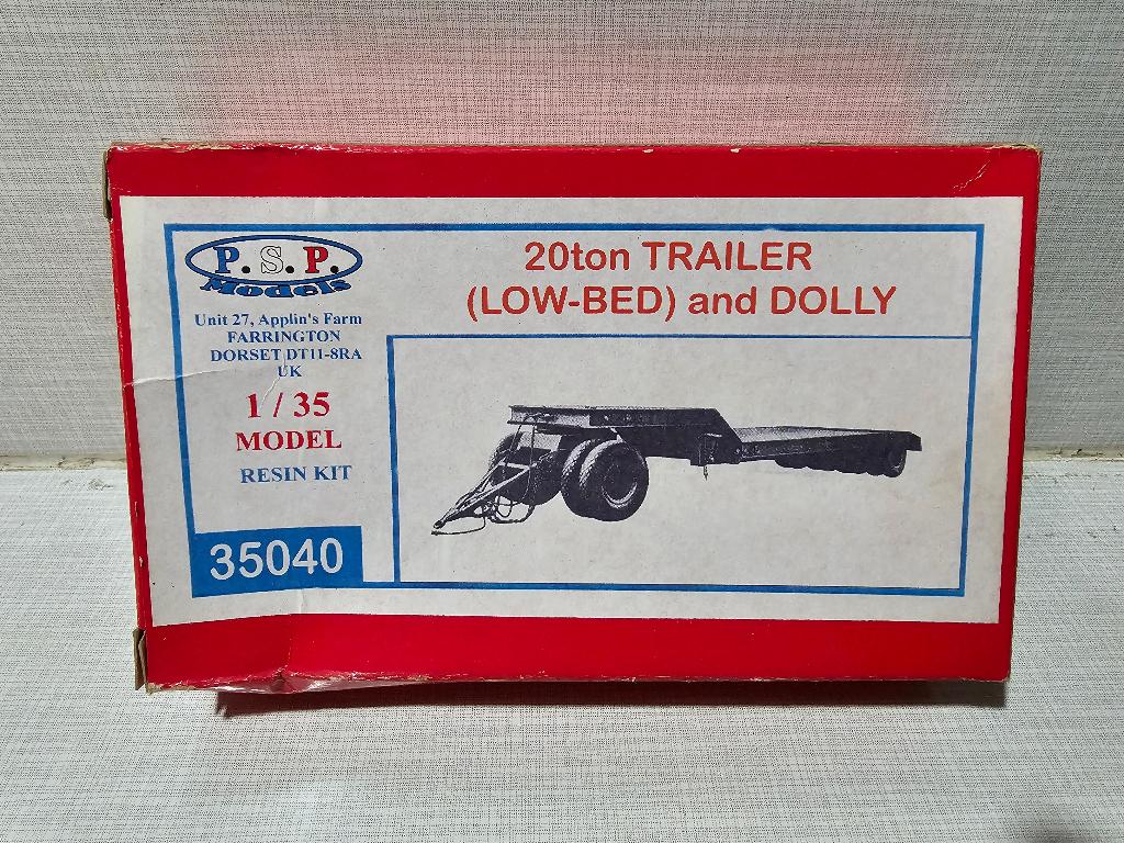P.S.P 20ton trailer modelbouwvoertuig, Overige merken, Groter dan 1:32, Ophalen of Verzenden, Zo goed als nieuw