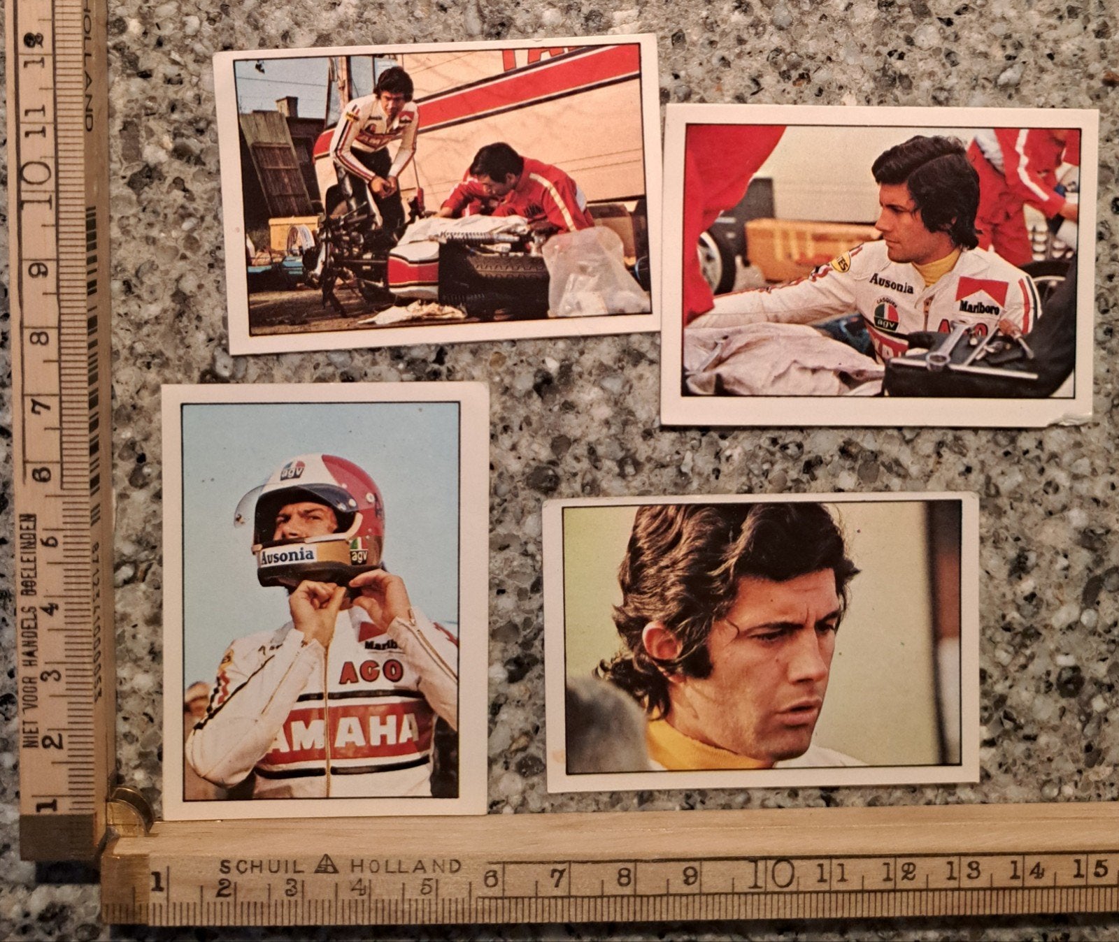 4 vintage stickers Super Moto by Panini sticker album, Ophalen of Verzenden, Zo goed als nieuw
