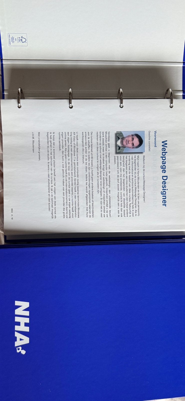 Titel:NHA Cursus Webpage Designer – In Nieuwstaat!, Diversen, Schrijfwaren, Ophalen of Verzenden, Nieuw