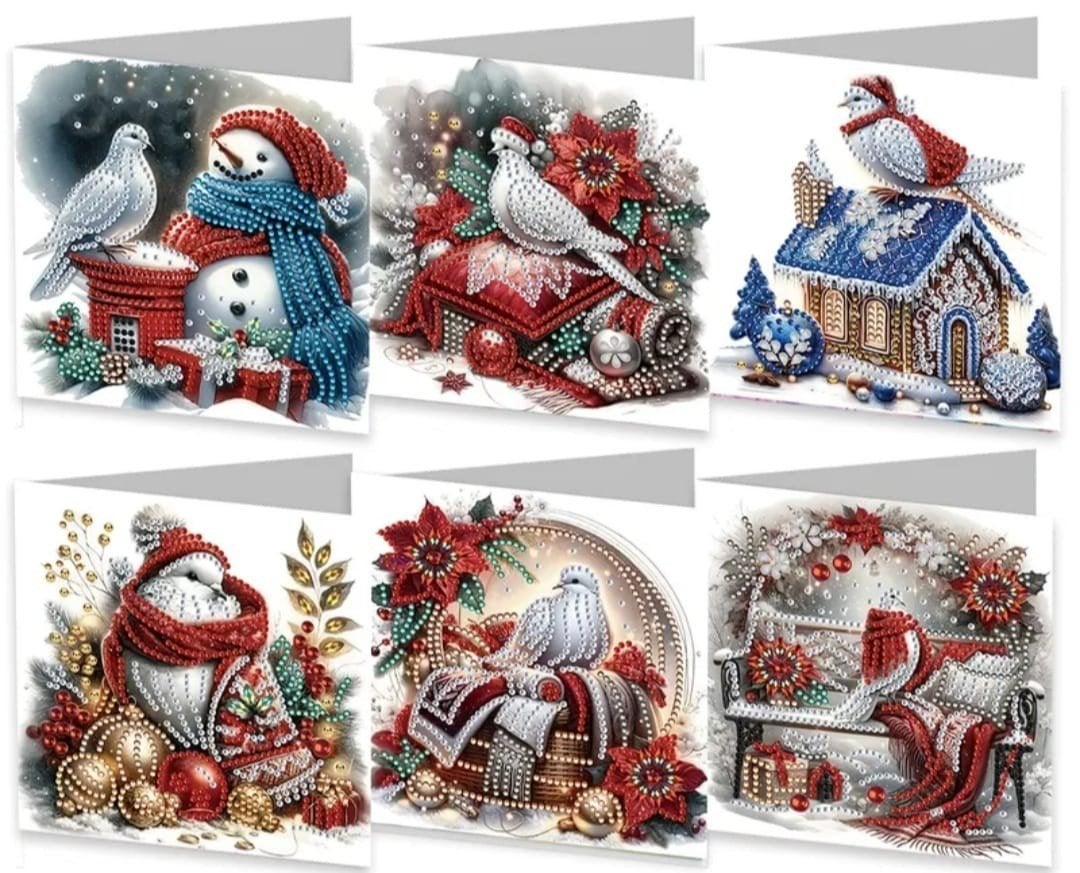 Diamond painting kerstkaarten, Ophalen of Verzenden, Nieuw, Kerst, Overige typen