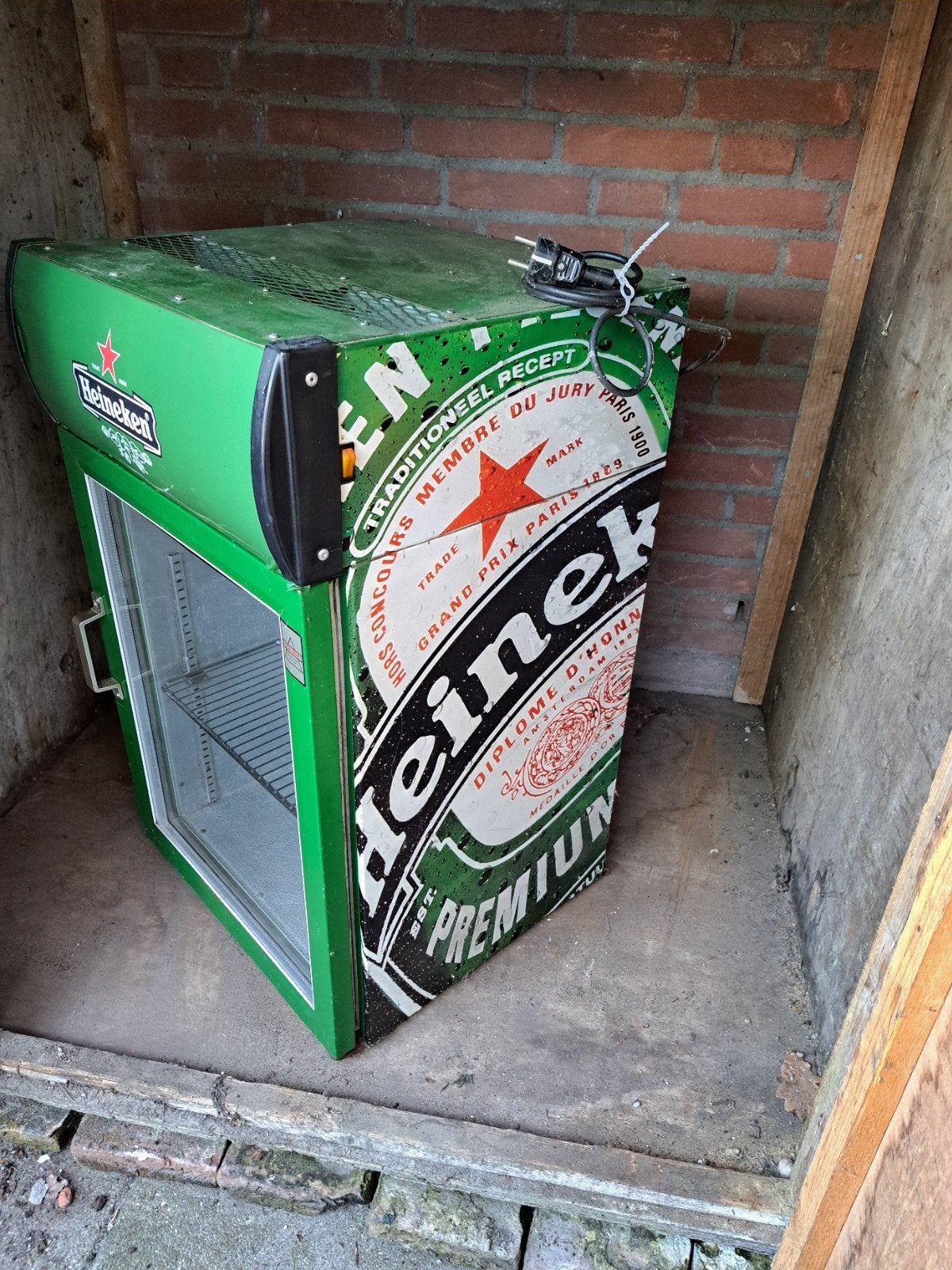 Koelkast Heineken werkend., Ophalen, Zo goed als nieuw, Lichtbak of (neon) lamp