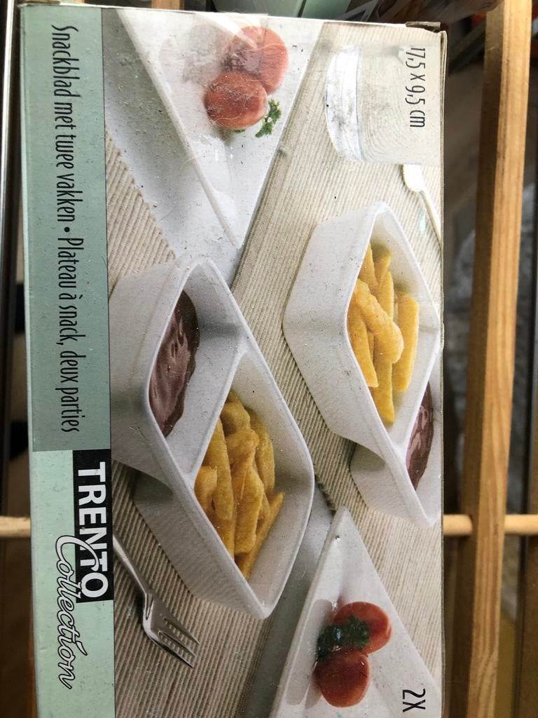 Trento Collection Porseleinen Frietbakjes - 2 stuks, Huis en Inrichting, Keuken | Servies, Ophalen, Overige typen, Nieuw, Overige stijlen