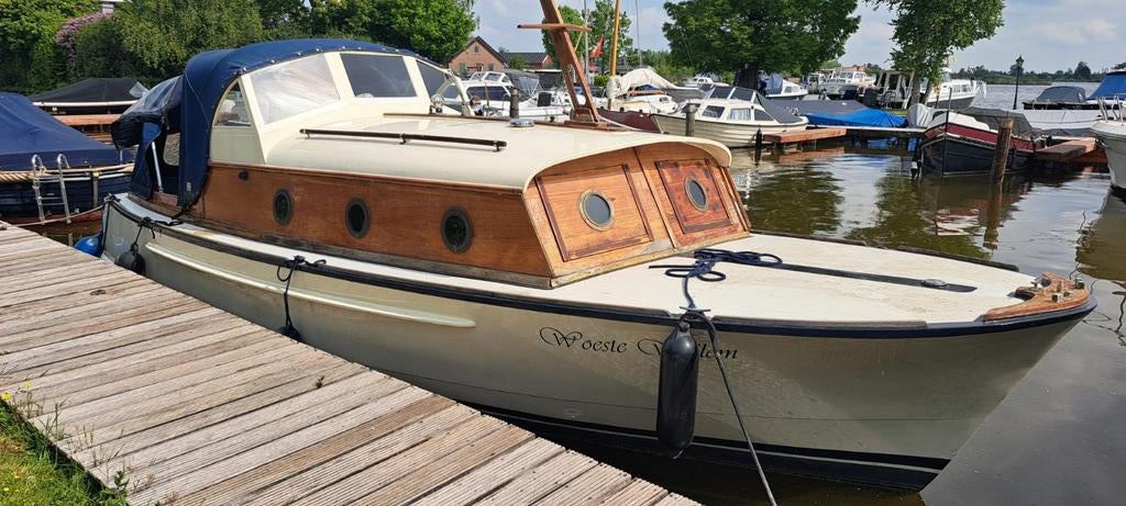 Nette Kajuitboot 'Woeste Willem' - Ideaal voor recreatie!, Staal, Overige merken, Gebruikt, Diesel