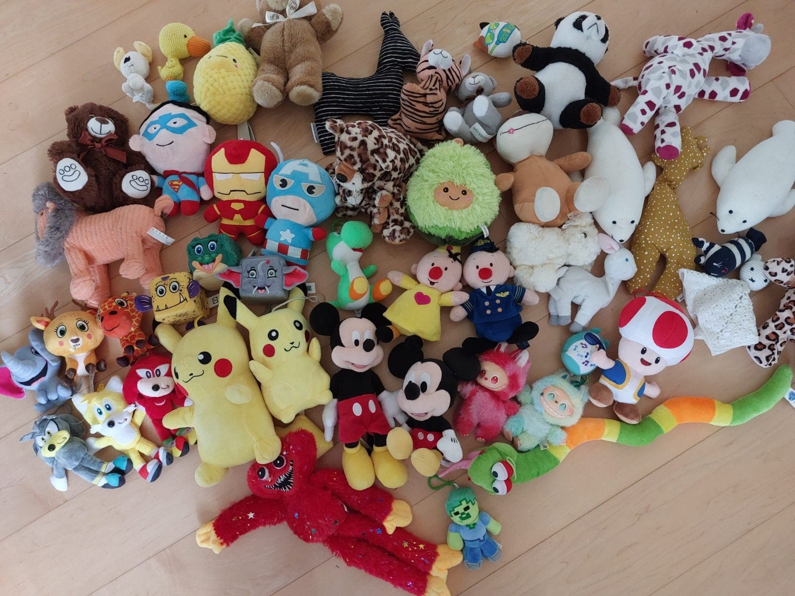 Grote verzameling pluche knuffels, Ophalen of Verzenden, Zo goed als nieuw, Overige typen