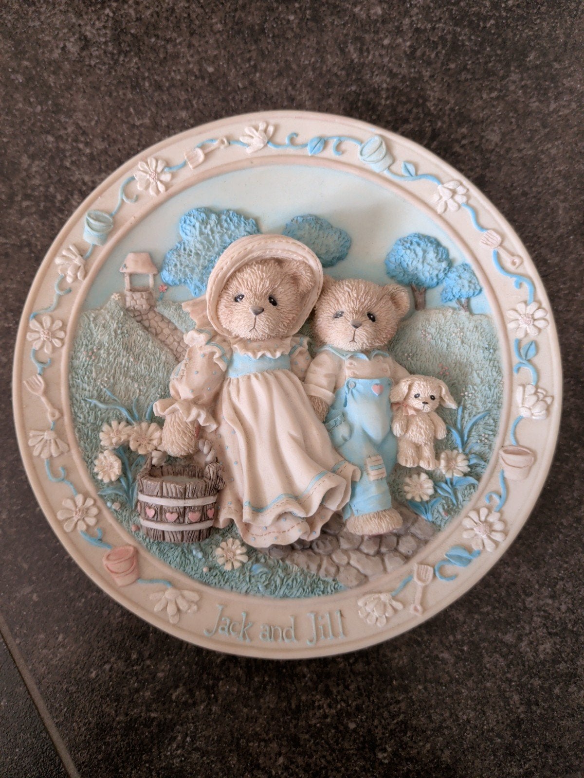 Wand bord cherished teddies Jack and jill, Ophalen of Verzenden, Nieuw, Beeldje, Cherished Teddies