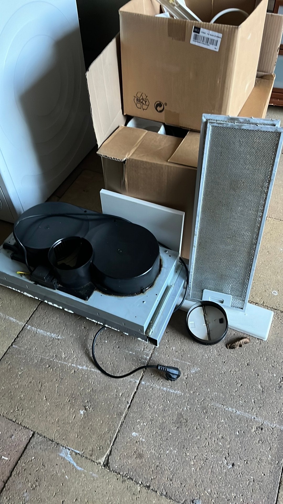 Afzuigkap, Ophalen, Gebruikt, Onderbouw afzuigkap, Inbouw